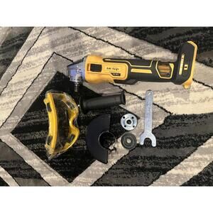 Cordless Angle Grinder with Safety Gear and Accessories